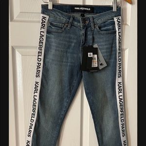 New Karl Lagerfeld Mid Rise Women’s Skinny Jeans